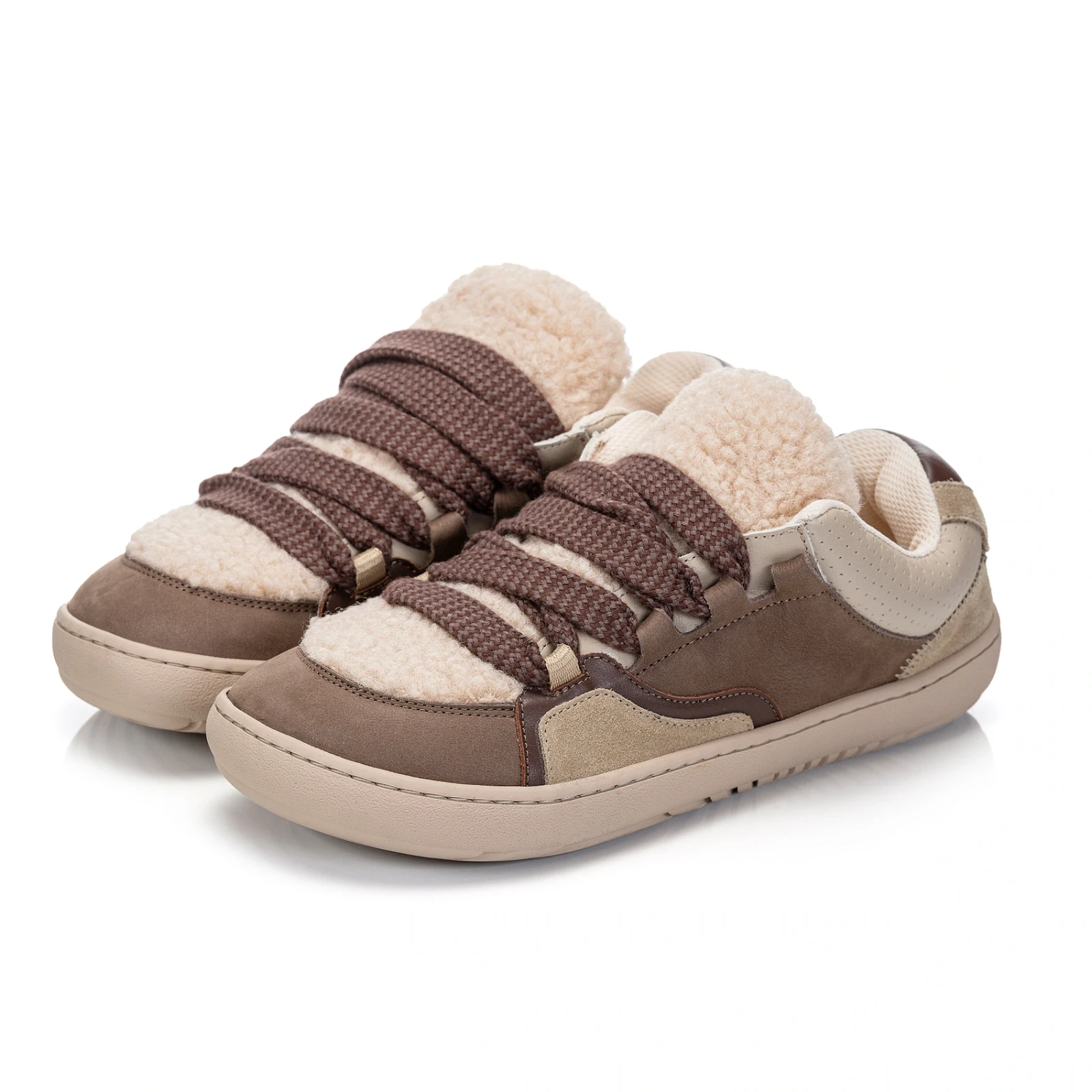 Босоногие кроссовки Shapen TEDDY — коричневый, фото 5