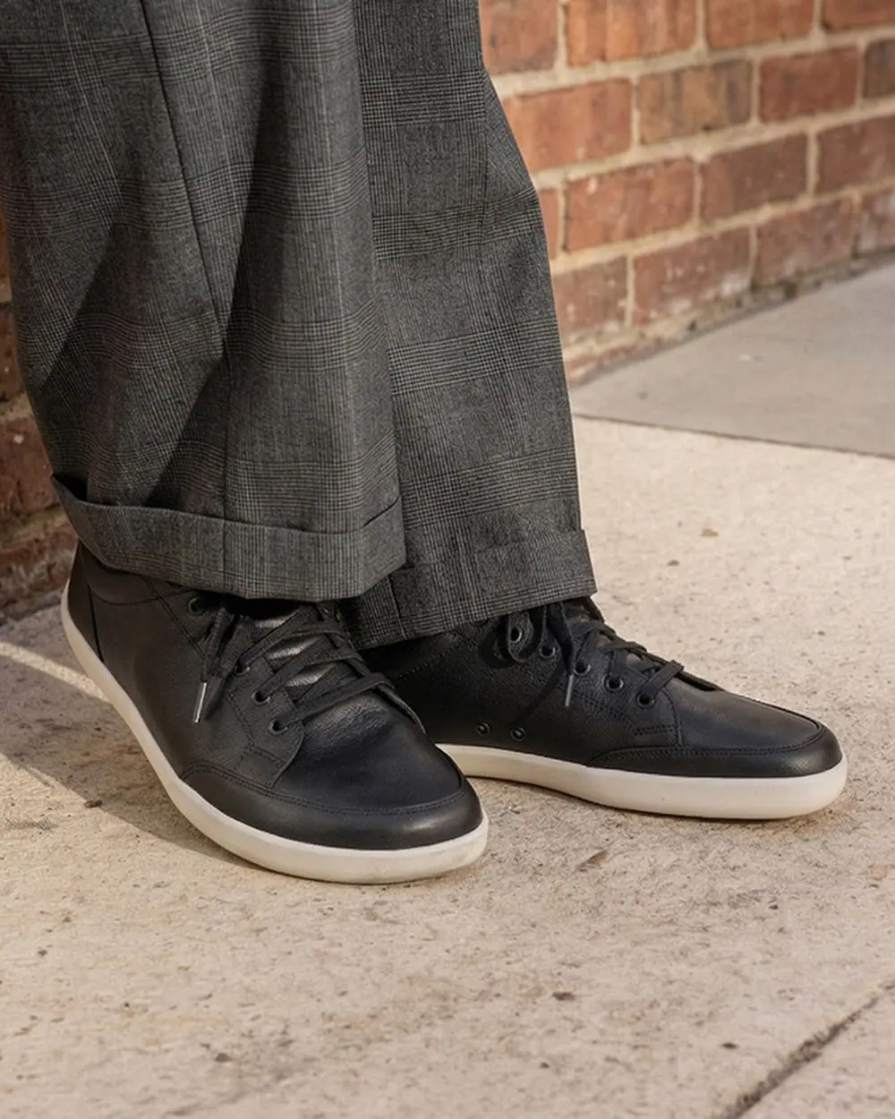 Босоногие кожаные кеды Splay FREESTYLE LEATHER — Obsidian, фото 6