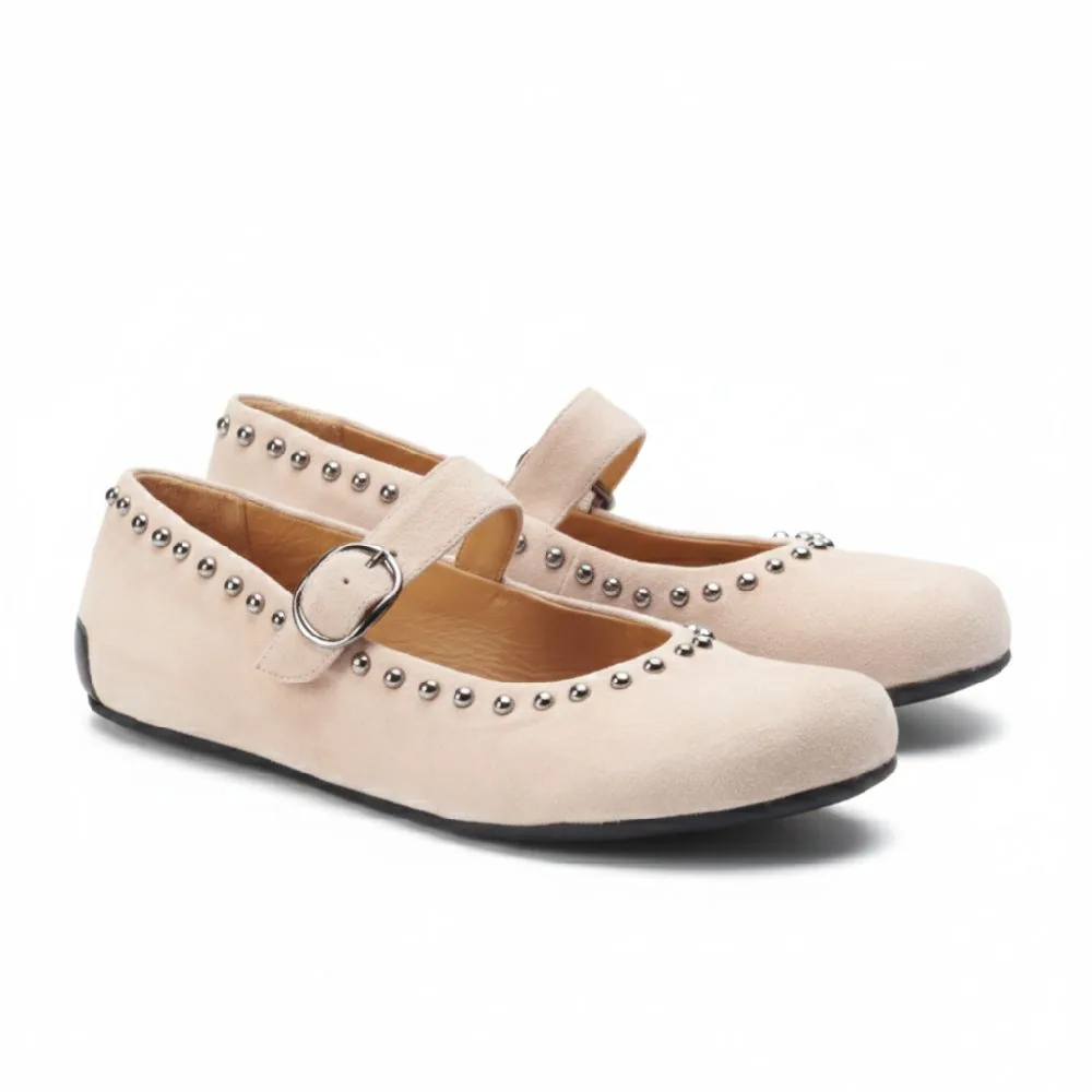 Женские балетки ZAQQ DIEQO Taupe (серо-коричневый цвет) — фото 1 из 10