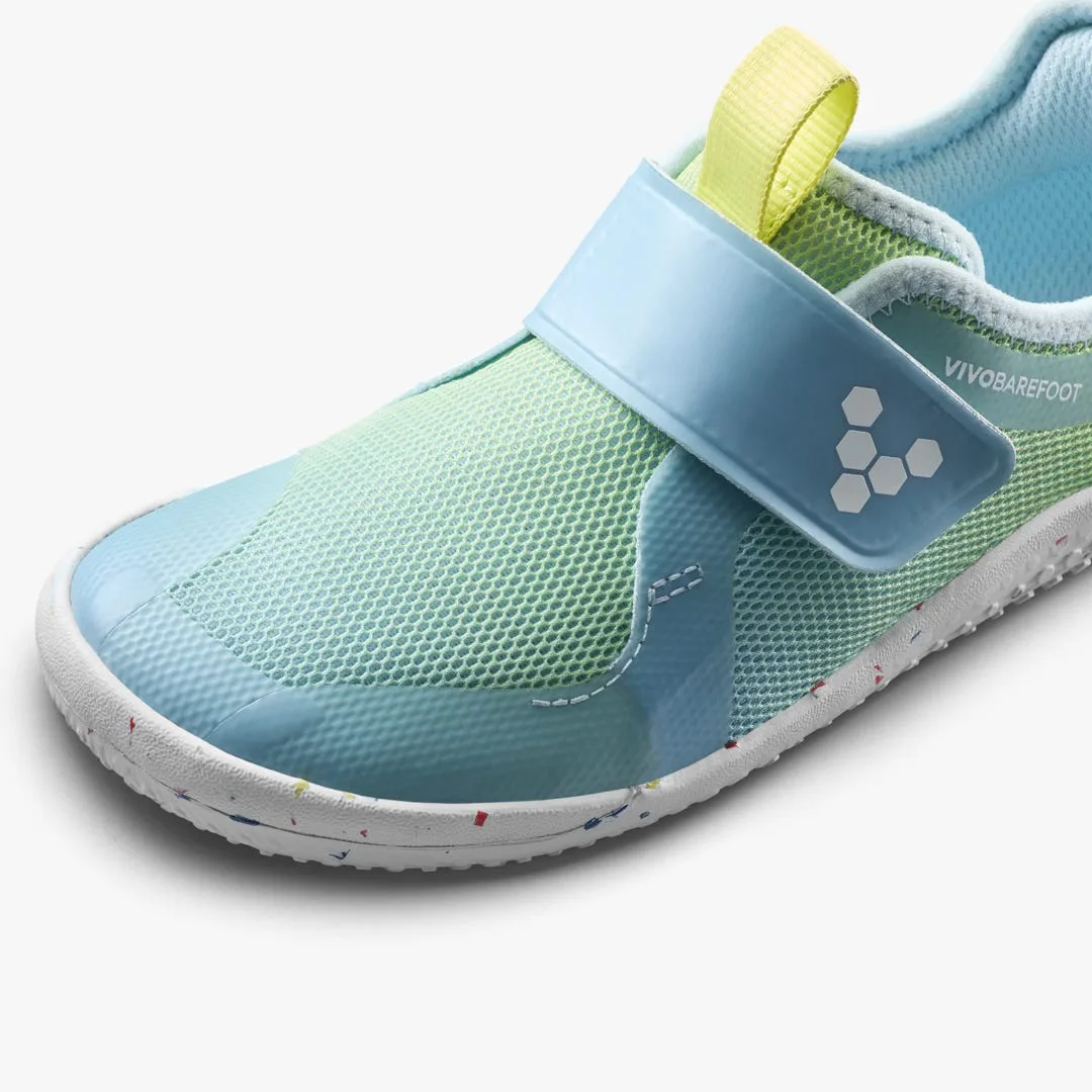 Кроссовки Vivobarefoot Primus Sport IV — детская модель, светлый голубовато-зелёный, фото 6