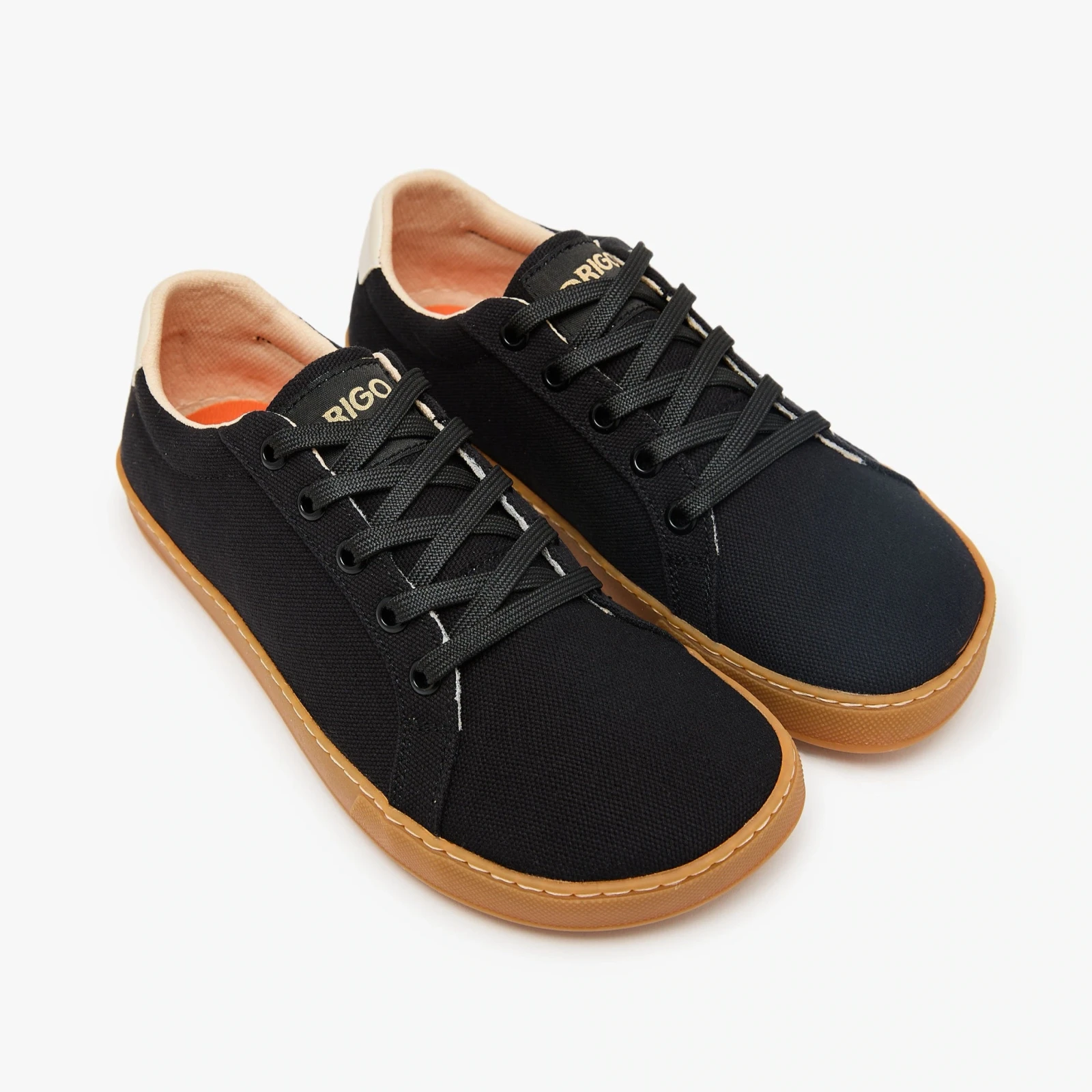 Босоногие кеды Origo Everyday Sneaker Gen 4 — чёрный с янтарной подошвой, фото 2