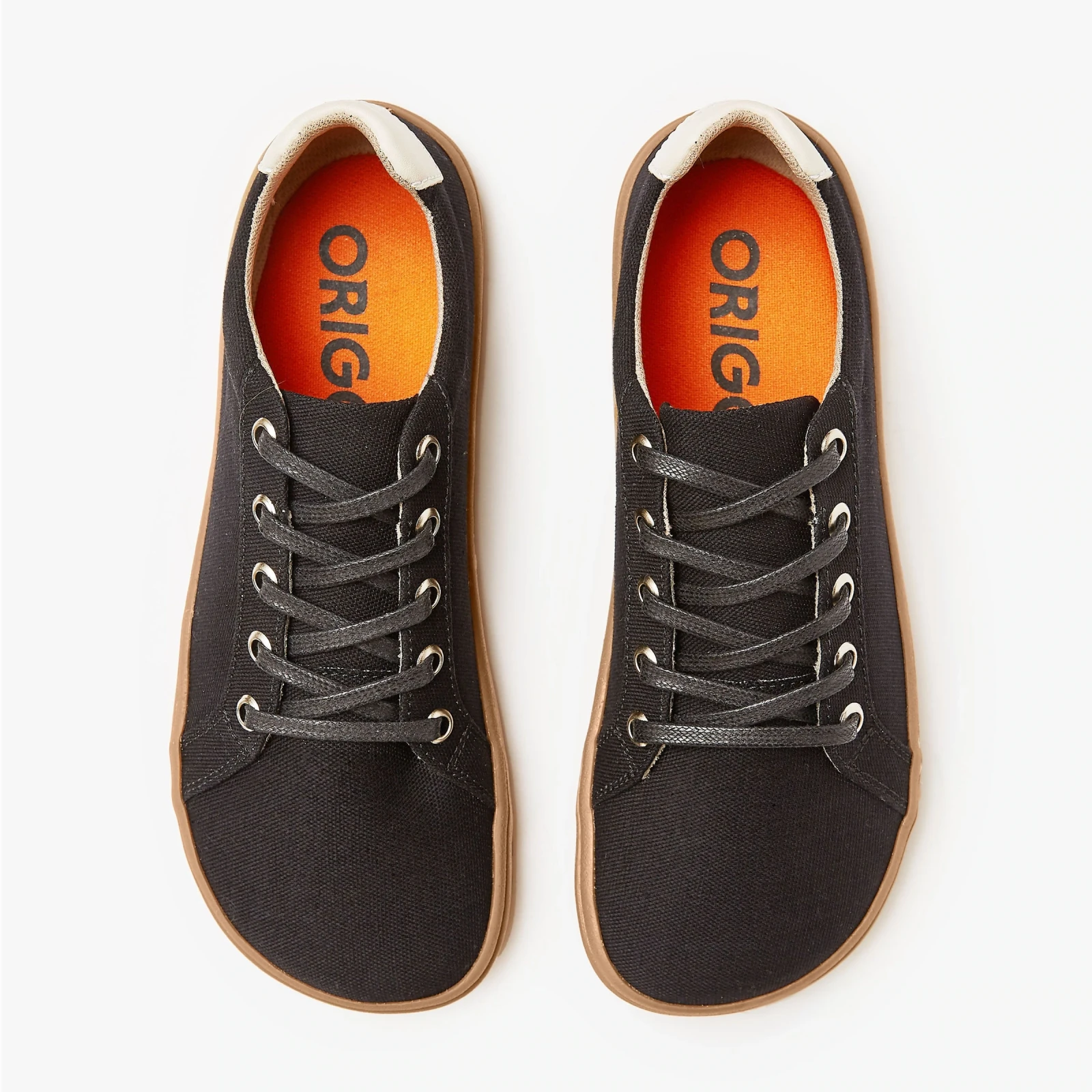 Босоногие кеды Origo Everyday Sneaker Gen 3 — чёрный с янтарной подошвой, фото 2