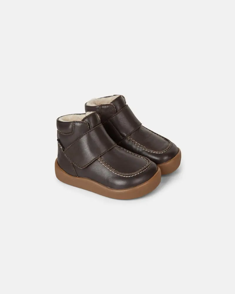 Детские босоногие зимние ботинки Bundgaard Marlow Dark Brown